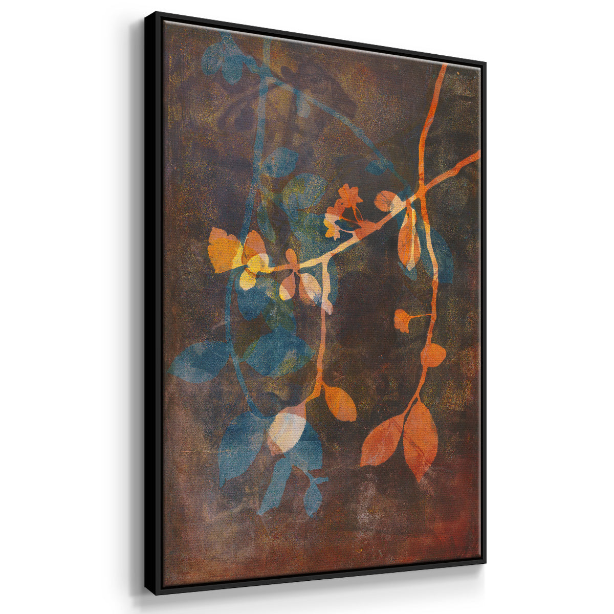 Branching Out V - Floater Framed Canvas Print