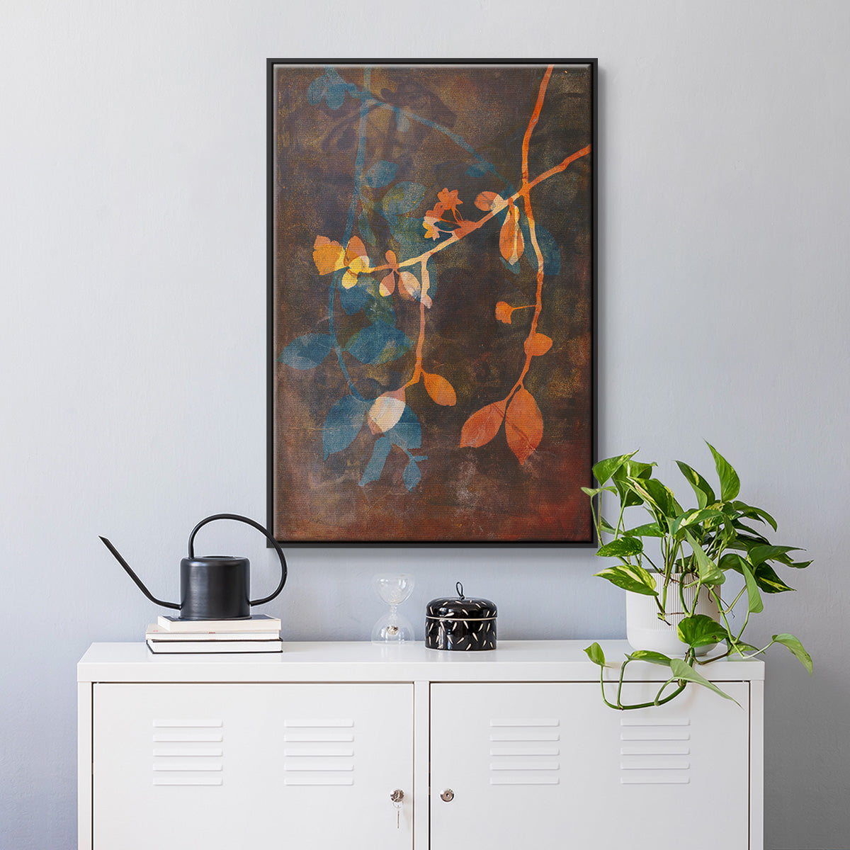 Branching Out V - Floater Framed Canvas Print
