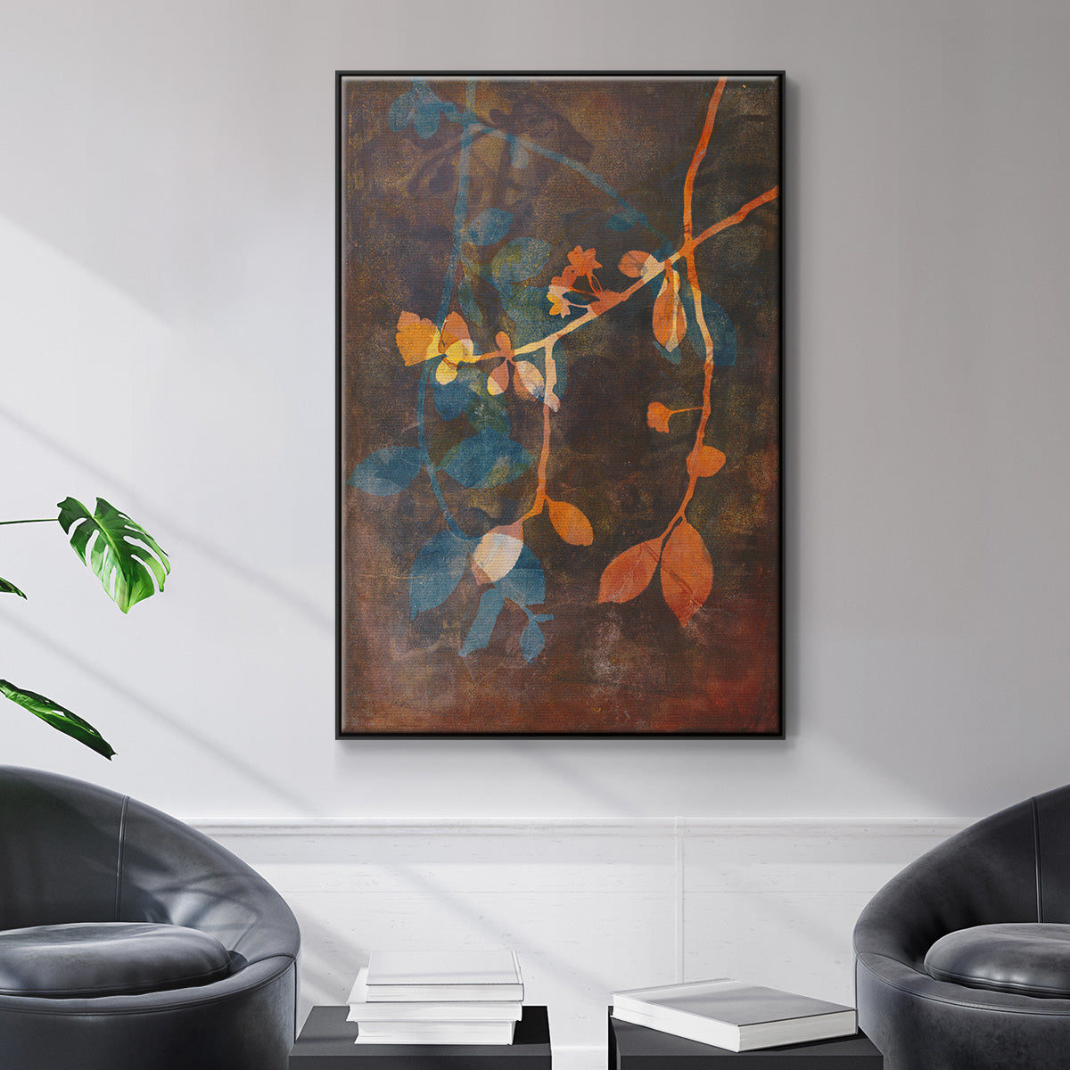 Branching Out V - Floater Framed Canvas Print