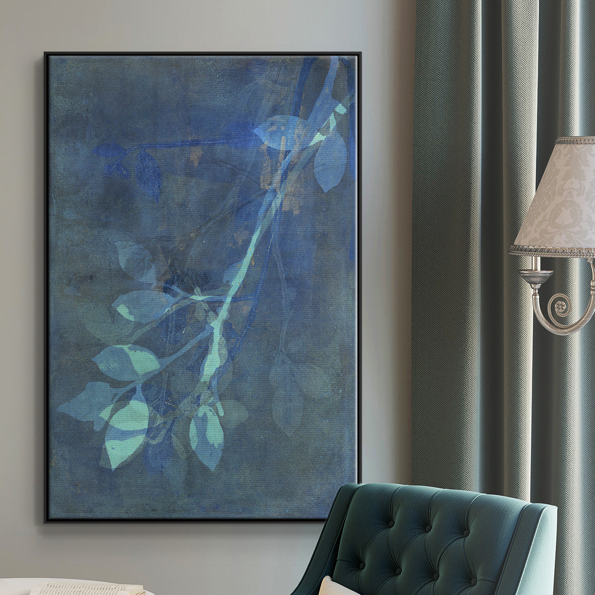 Branching Out VIII - Floater Framed Canvas Print