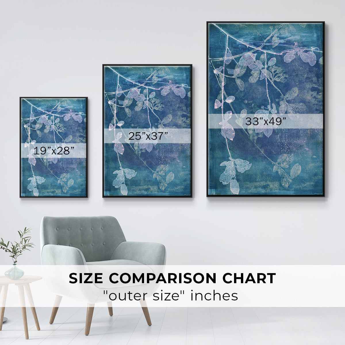 Branching Out VII - Floater Framed Canvas Print