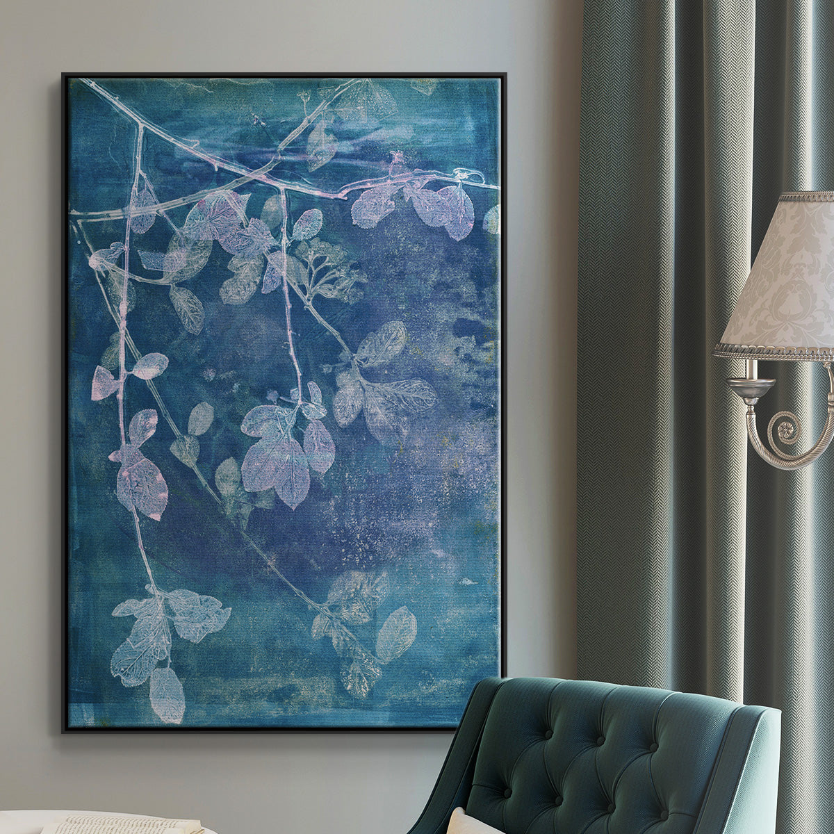 Branching Out VII - Floater Framed Canvas Print