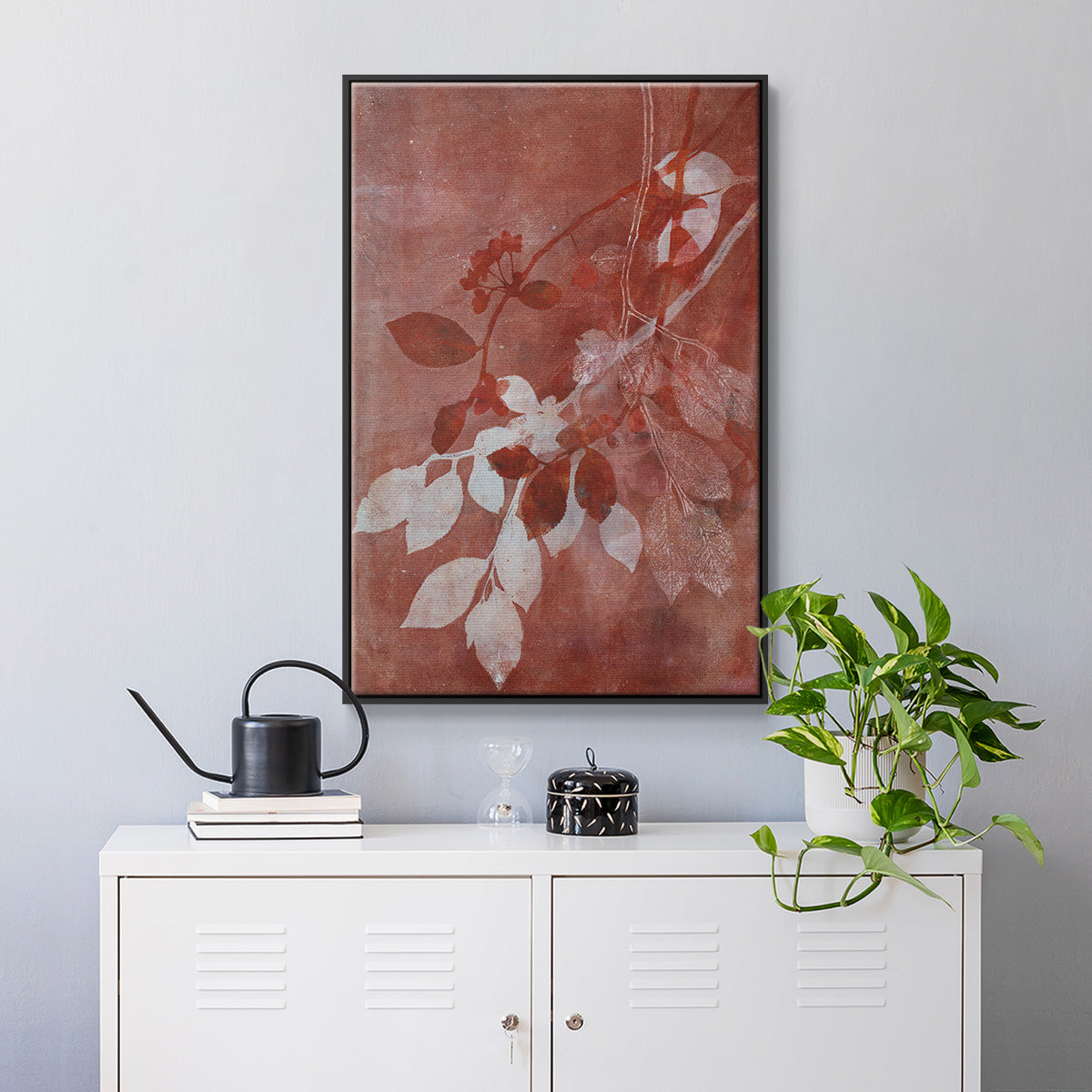 Branching Out XVI - Floater Framed Canvas Print