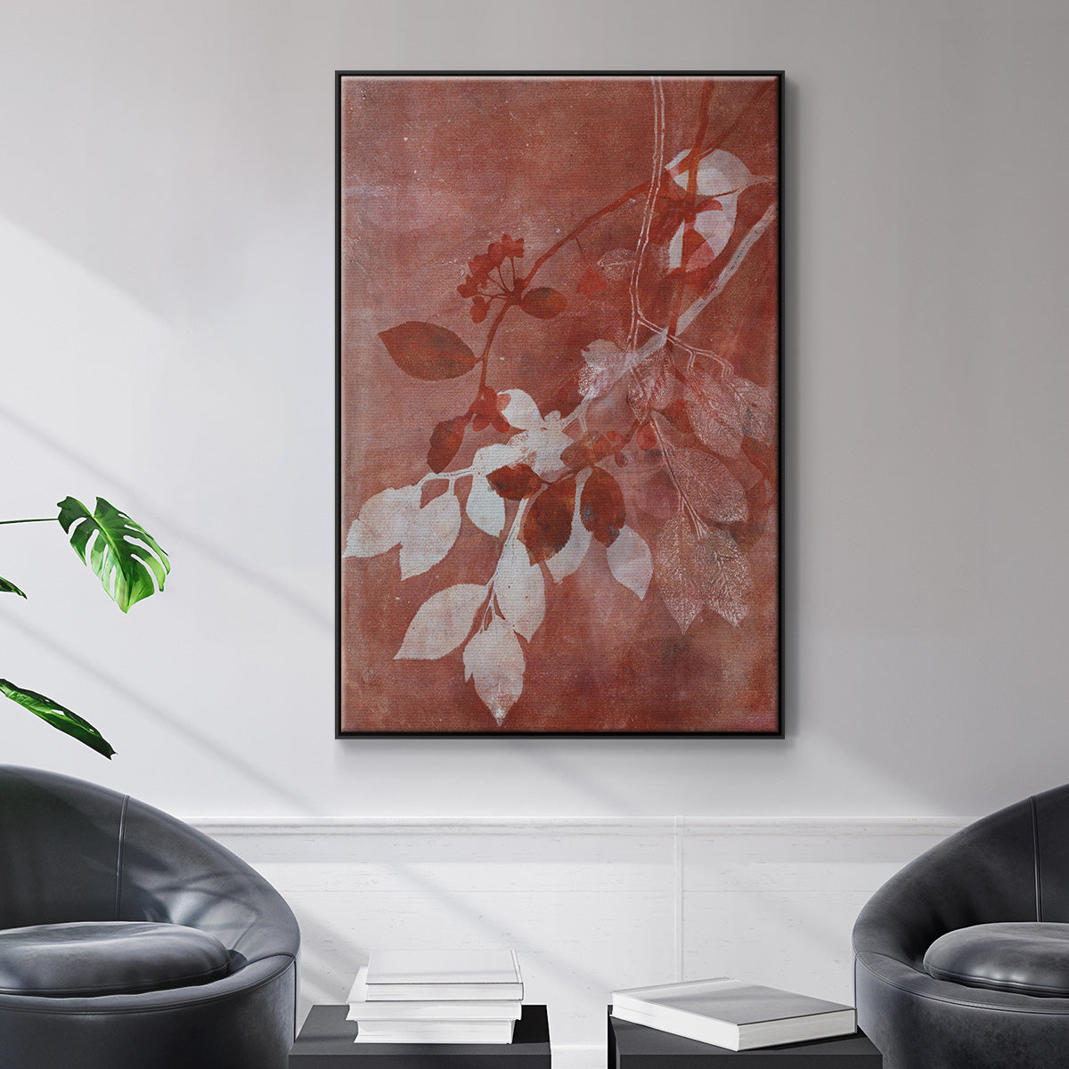 Branching Out XVI - Floater Framed Canvas Print