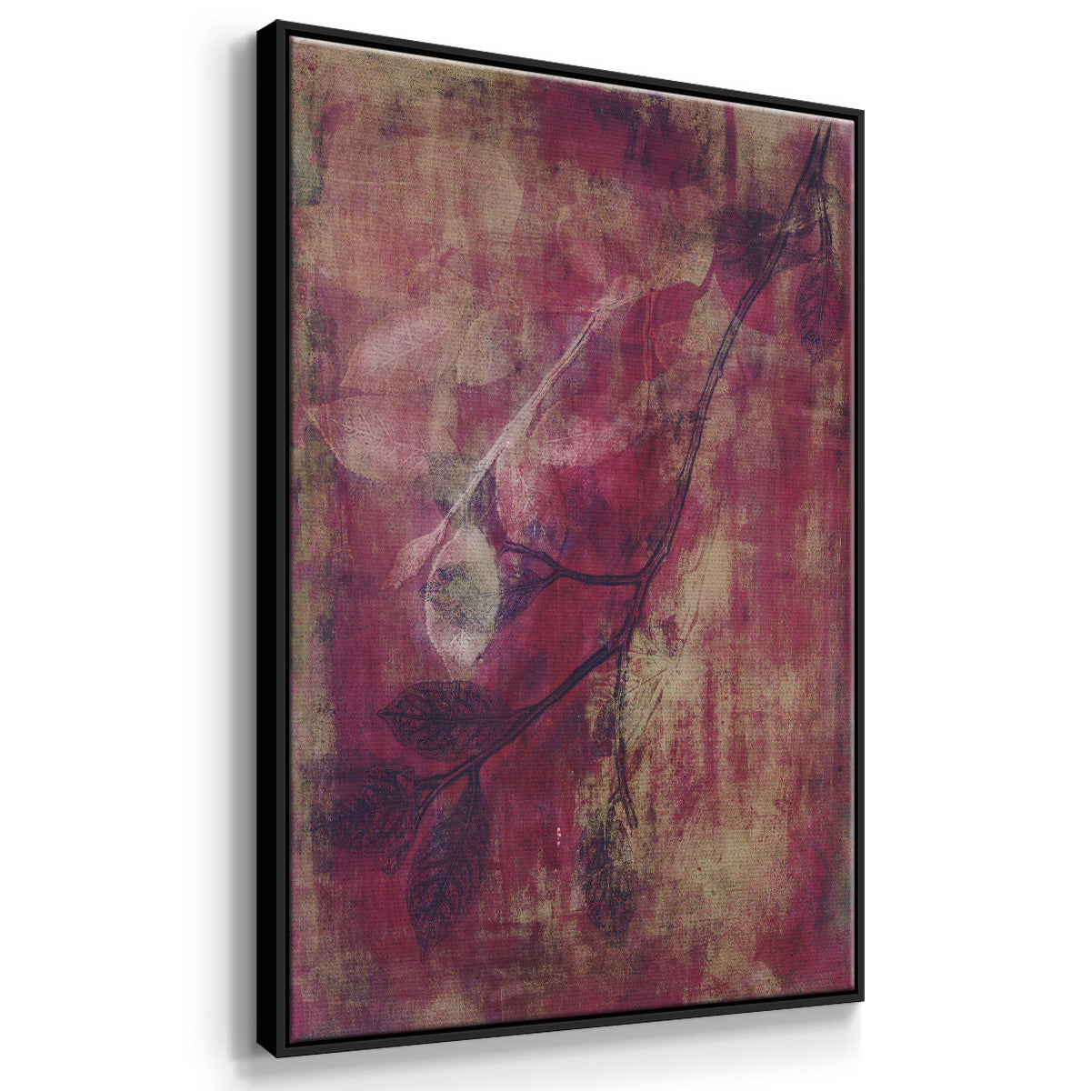 Branching Out XVII - Floater Framed Canvas Print