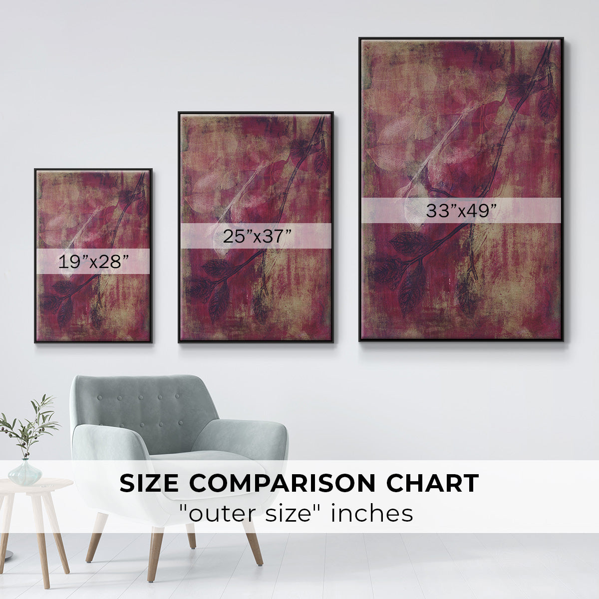 Branching Out XVII - Floater Framed Canvas Print