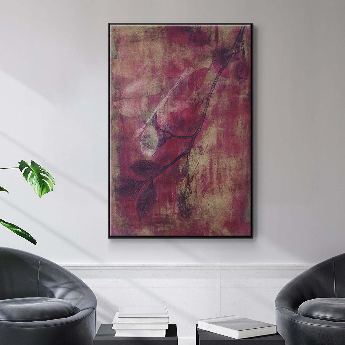 Branching Out XVII - Floater Framed Canvas Print
