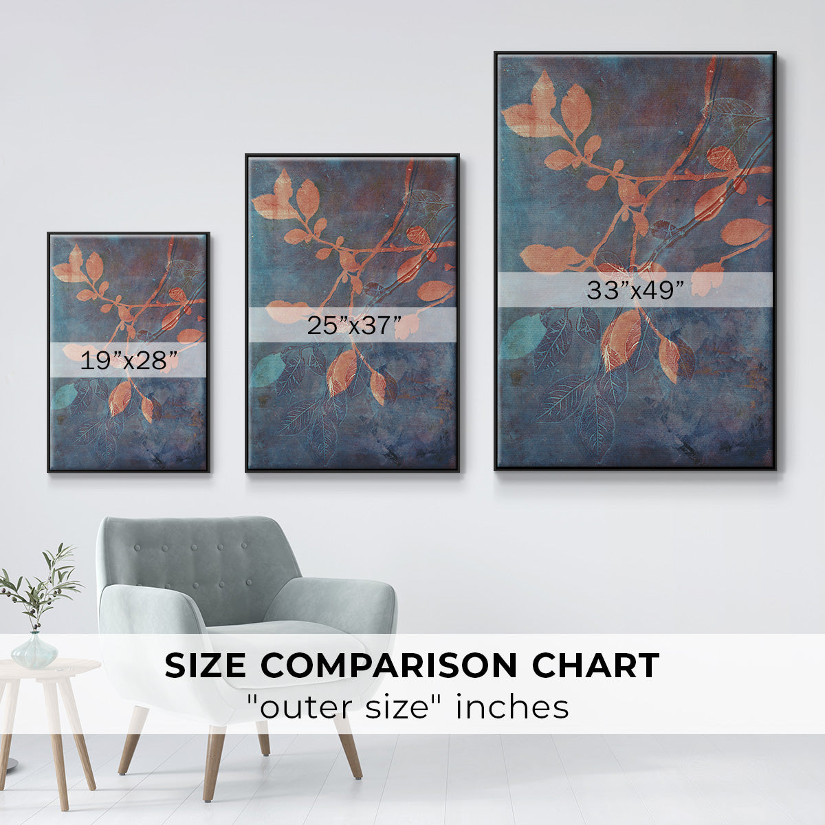 Branching Out XVIII - Floater Framed Canvas Print