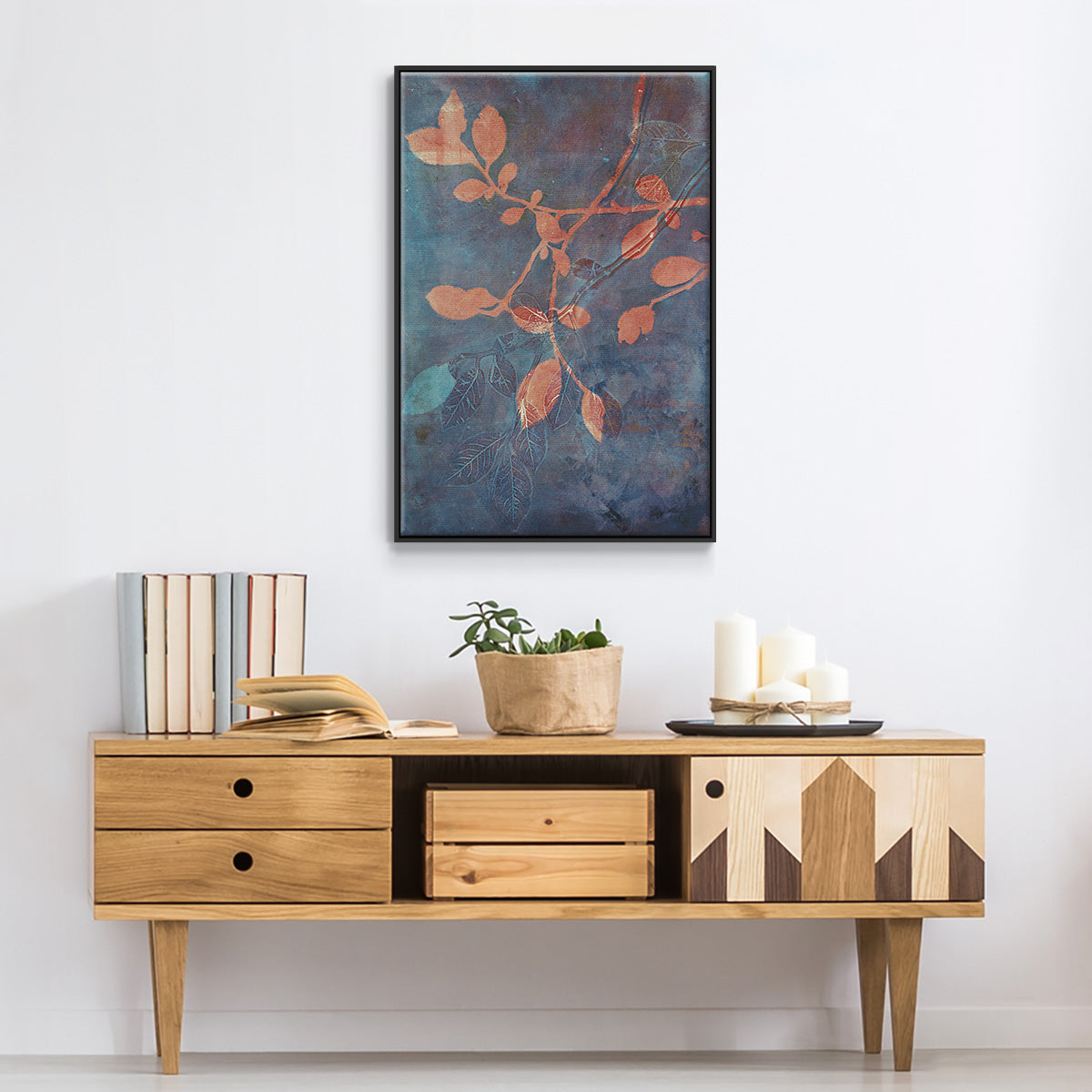 Branching Out XVIII - Floater Framed Canvas Print