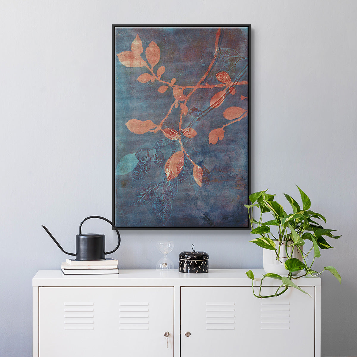 Branching Out XVIII - Floater Framed Canvas Print