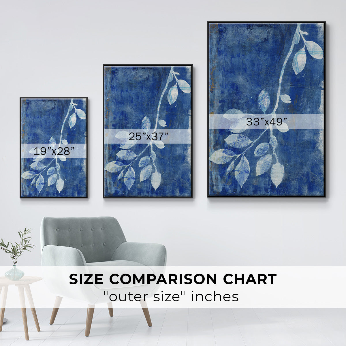 Branching Out XIX - Floater Framed Canvas Print