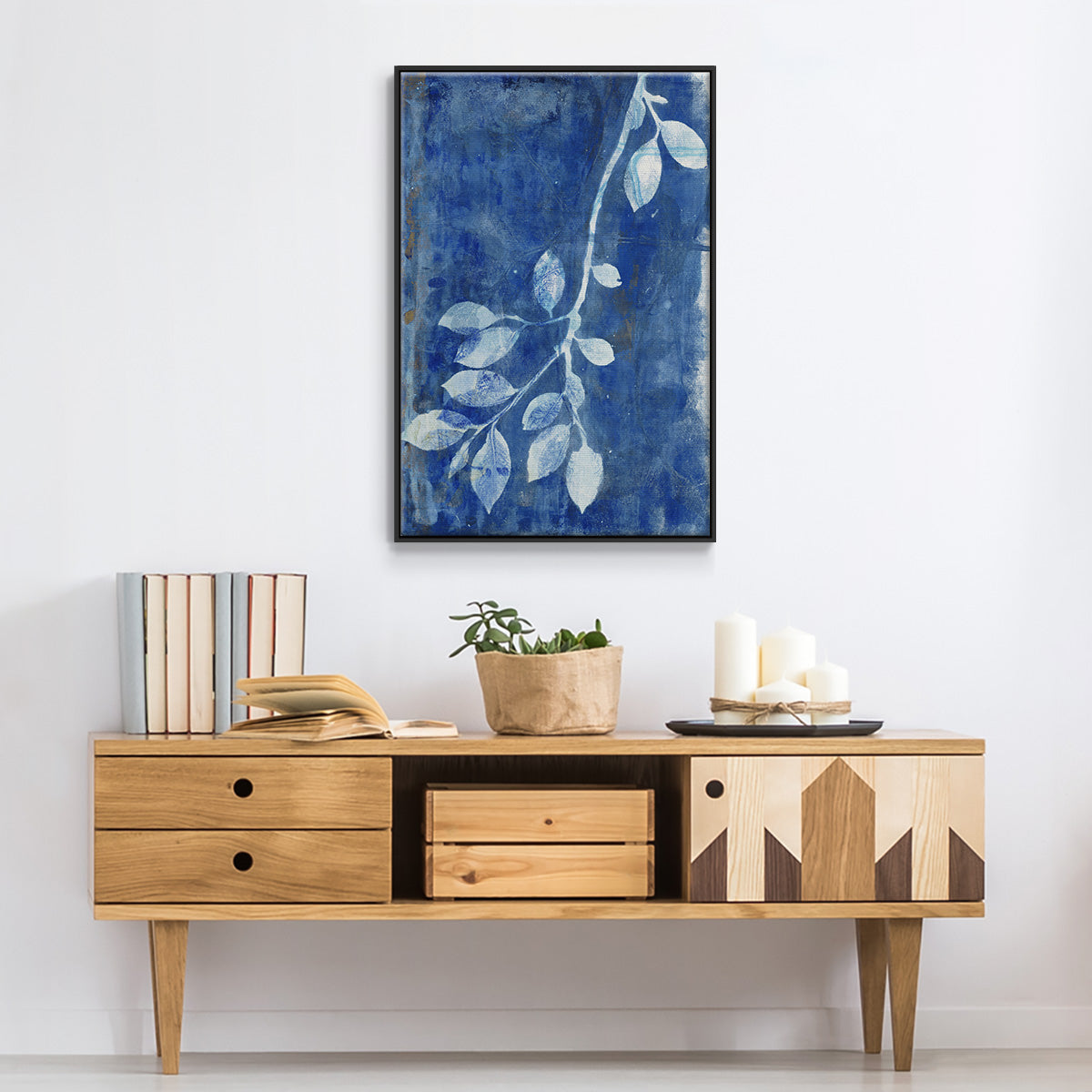 Branching Out XIX - Floater Framed Canvas Print