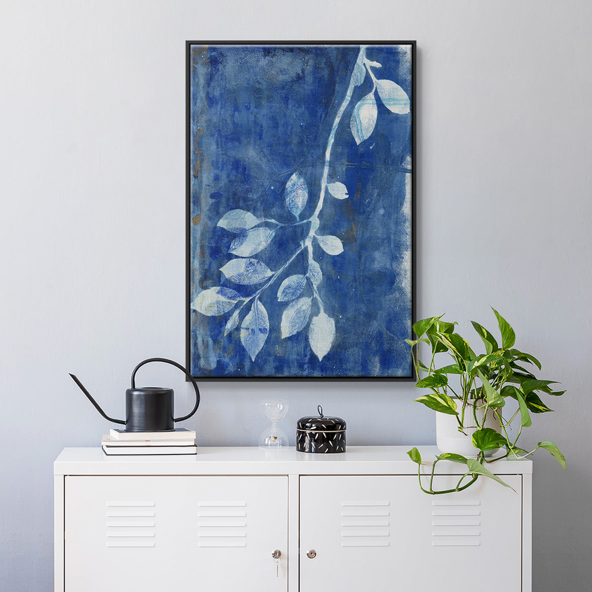 Branching Out XIX - Floater Framed Canvas Print