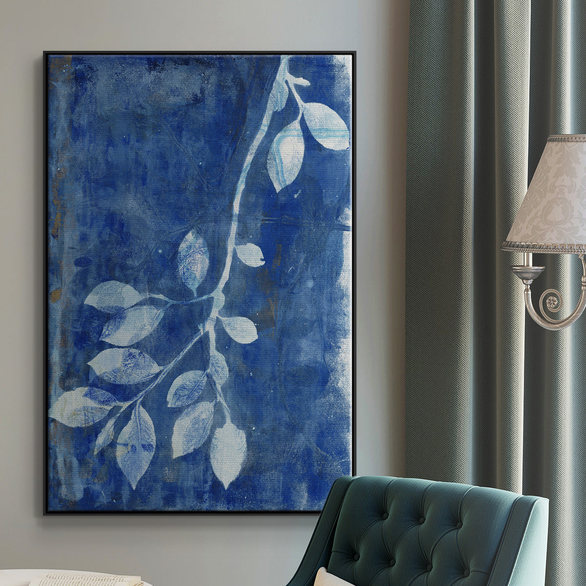 Branching Out XIX - Floater Framed Canvas Print