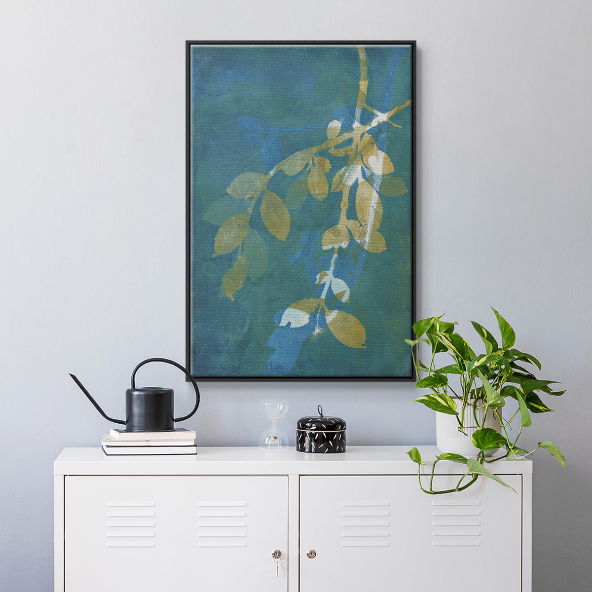 Branching Out XX - Floater Framed Canvas Print