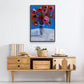 Poppies - Floater Framed Canvas Print
