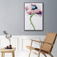 Paris Poppy II - Floater Framed Canvas Print
