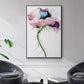 Paris Poppy II - Floater Framed Canvas Print