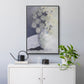 Green Vase with Yellow Flowers - Floater Framed Canvas Print