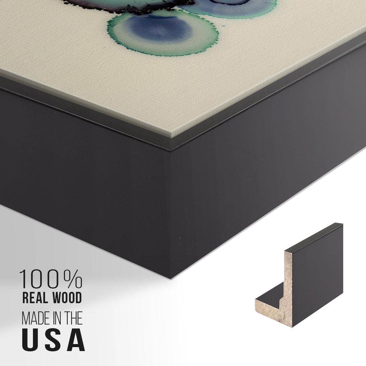 Geodes II - Floater Framed Canvas Print