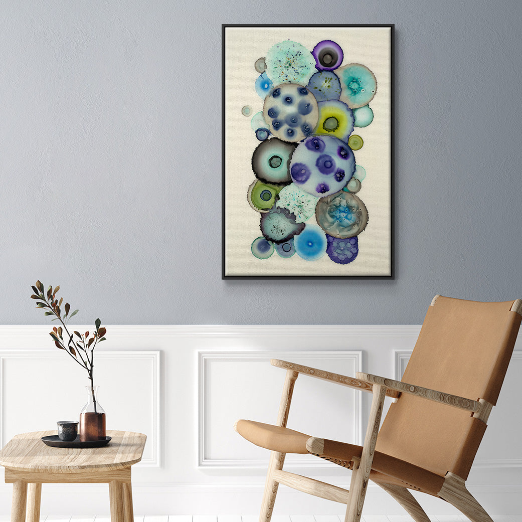 Geodes II - Floater Framed Canvas Print