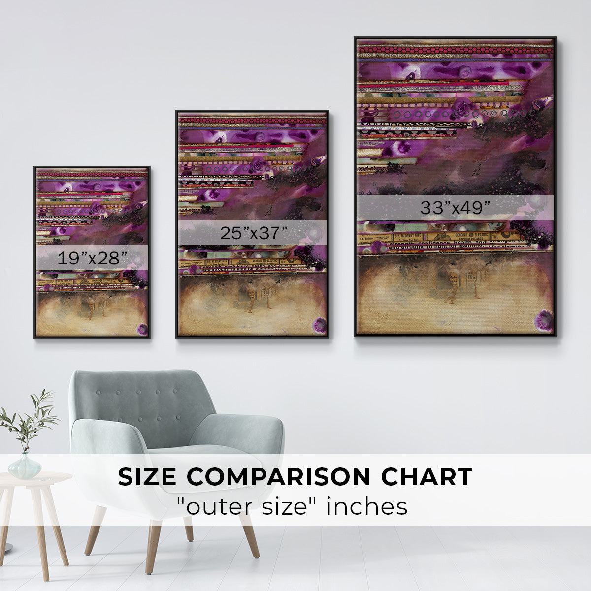 Fuschia on Fire - Floater Framed Canvas Print