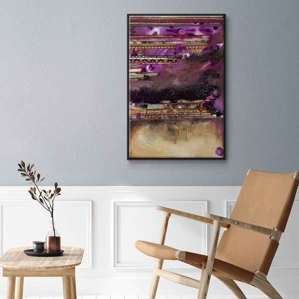 Fuschia on Fire - Floater Framed Canvas Print