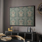 Vintage Abstract Print X - Floater Framed Canvas Print