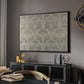 Vintage Abstract Print XIII - Floater Framed Canvas Print
