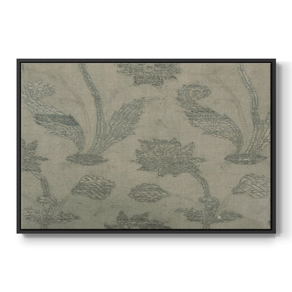 Vintage Abstract Print XV - Floater Framed Canvas Print