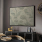 Vintage Abstract Print XV - Floater Framed Canvas Print