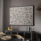 Vintage Abstract Print XVII - Floater Framed Canvas Print