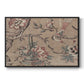 Vintage Abstract Print XVIII - Floater Framed Canvas Print