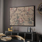 Vintage Abstract Print XVIII - Floater Framed Canvas Print
