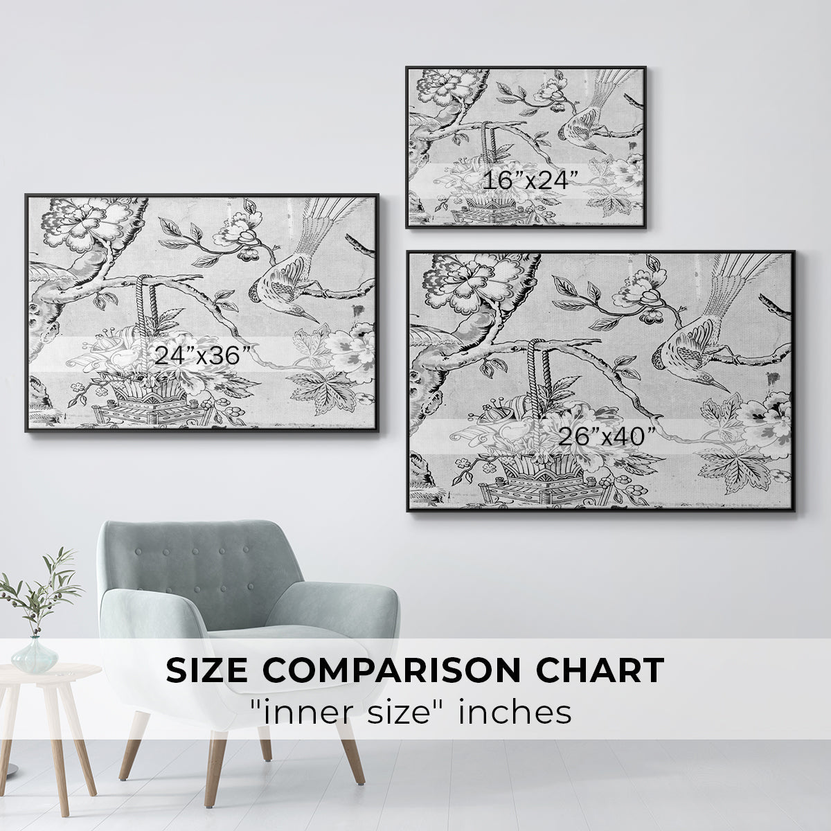 Vintage Abstract Print XIX - Floater Framed Canvas Print