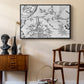 Vintage Abstract Print XIX - Floater Framed Canvas Print