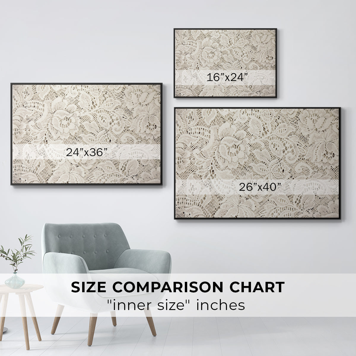 Vintage Abstract Print XX - Floater Framed Canvas Print