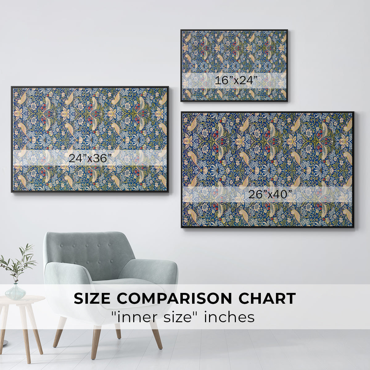 Vintage Abstract Print XXI - Floater Framed Canvas Print