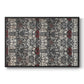 Vintage Abstract Print XXII - Floater Framed Canvas Print