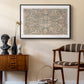 Vintage Abstract Print II - Floater Framed Canvas Print