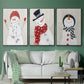 Snowman - Floater Framed Canvas Set