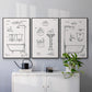 Vintage Bath I - Floater Framed Canvas Set
