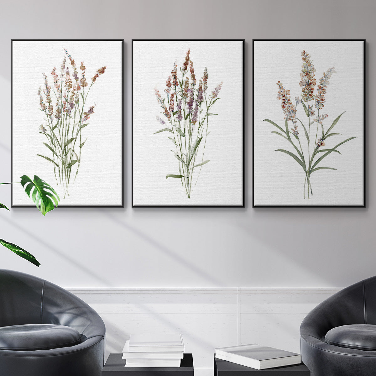 Dainty Botanical I - Floater Framed Canvas Set