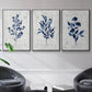 Wild Indigo I - Floater Framed Canvas Set
