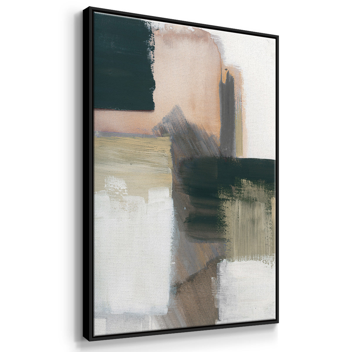 Marble Block Symmetry I - Floater Framed Canvas Set