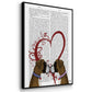 Bear and Hand Heart - Floater Framed Canvas Set