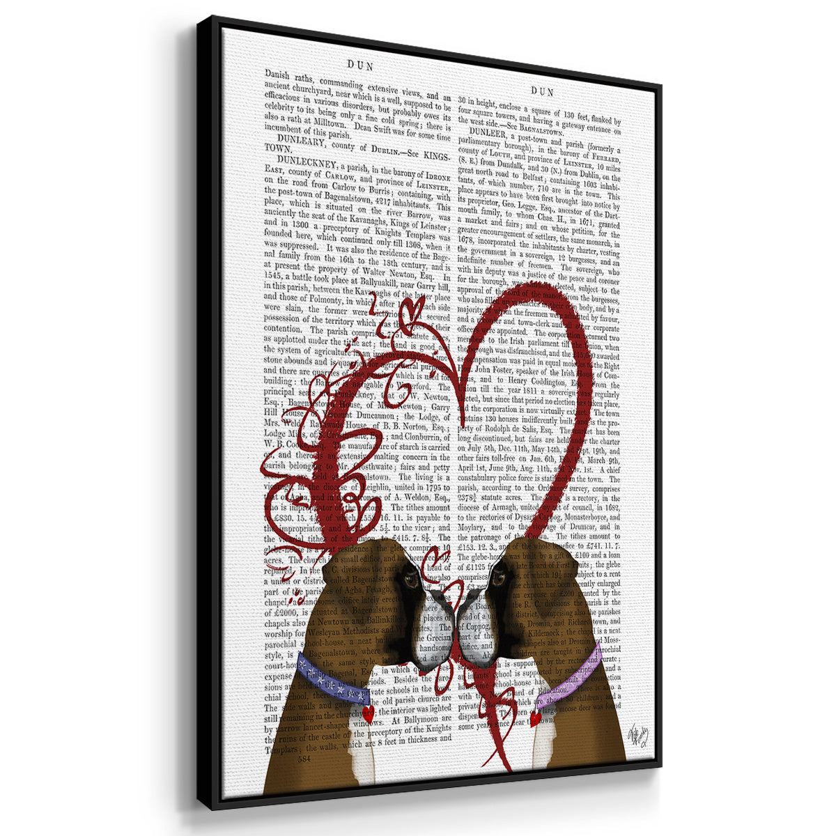 Bear and Hand Heart - Floater Framed Canvas Set