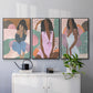 Curly Lady I - Floater Framed Canvas Set