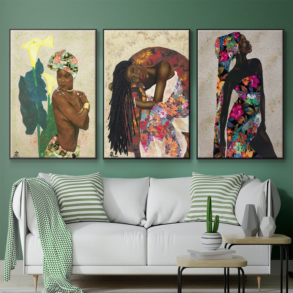 Woman Strong I - Floater Framed Canvas Set