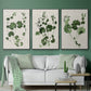 Forest Foliage on Linen I - Floater Framed Canvas Set